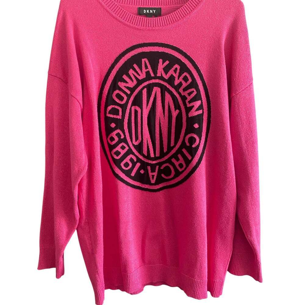 DKNY Crewneck Sweater Pink Logo